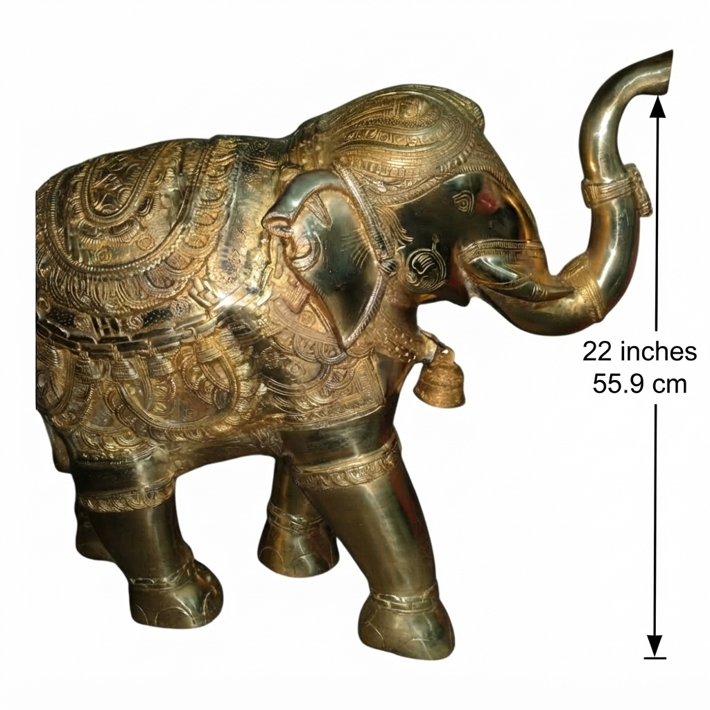 Brass Elephant Statue