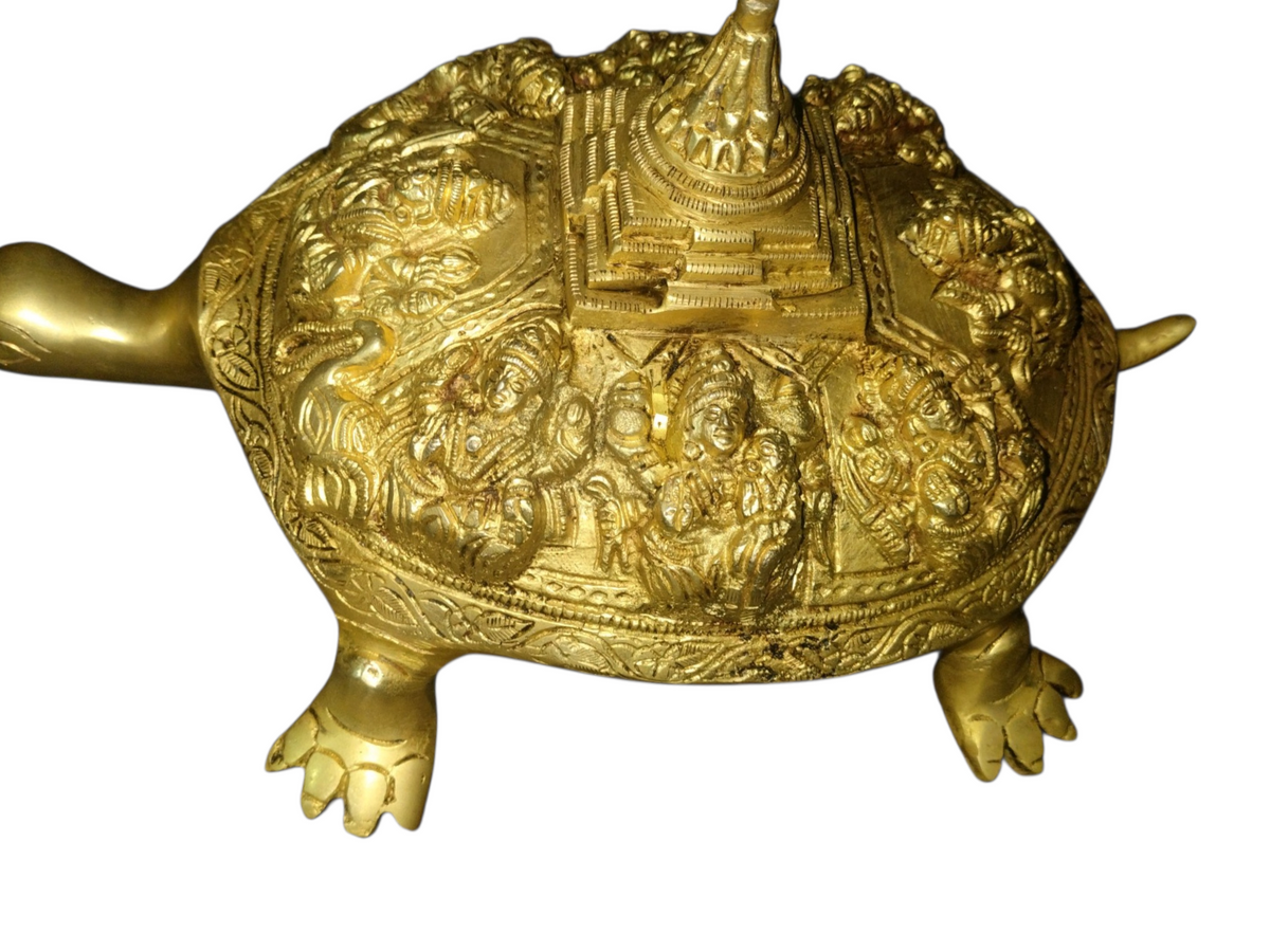 Brass Ashthlaxmi Tortoise Statue