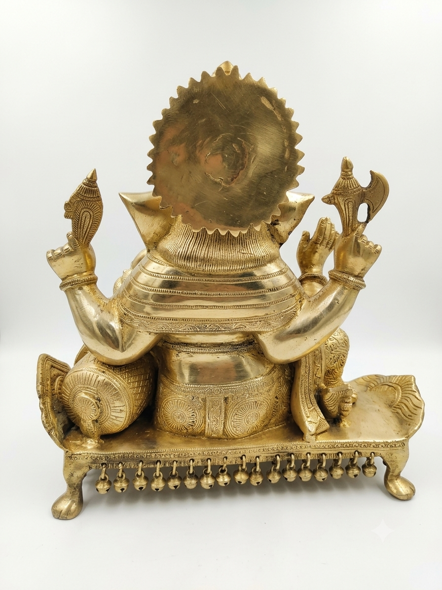 Brass Sofa Ganesh ji Statue