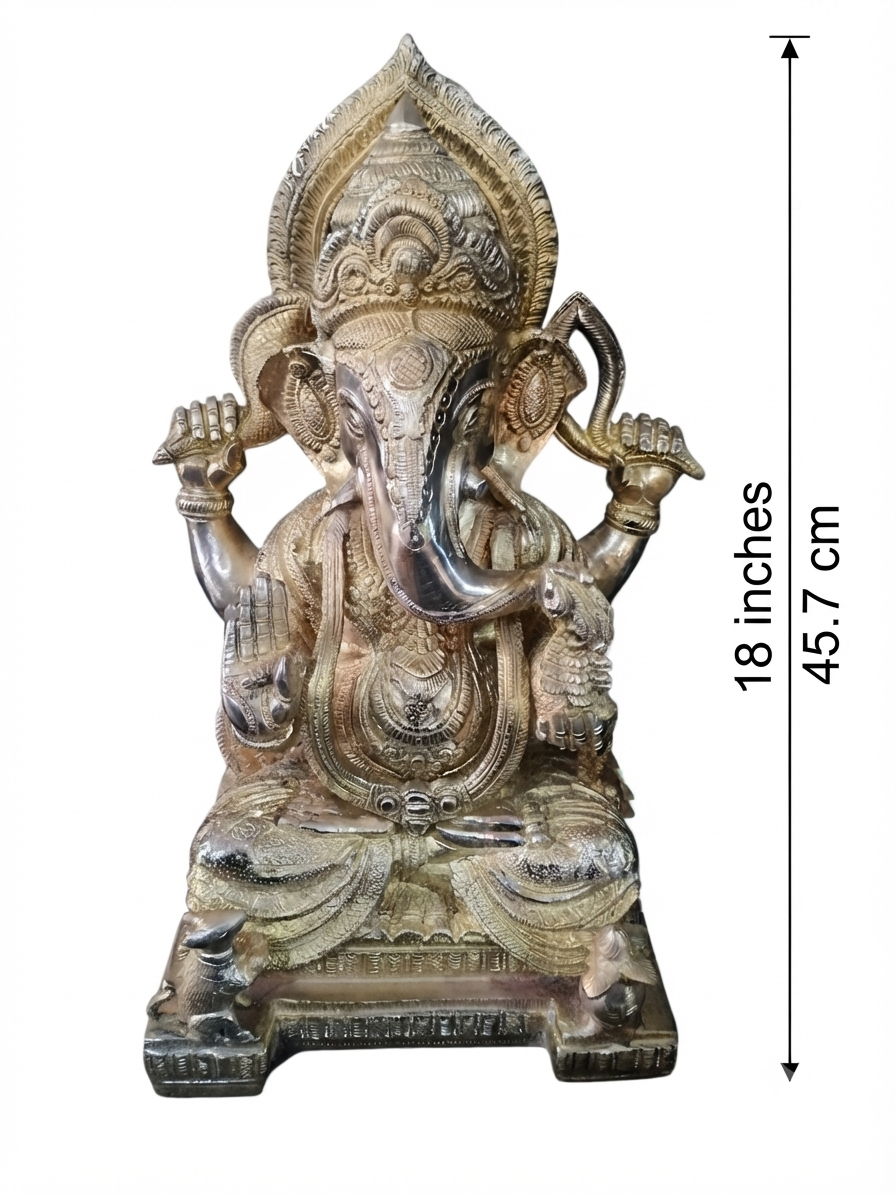Brass Ganesh Ji Statue