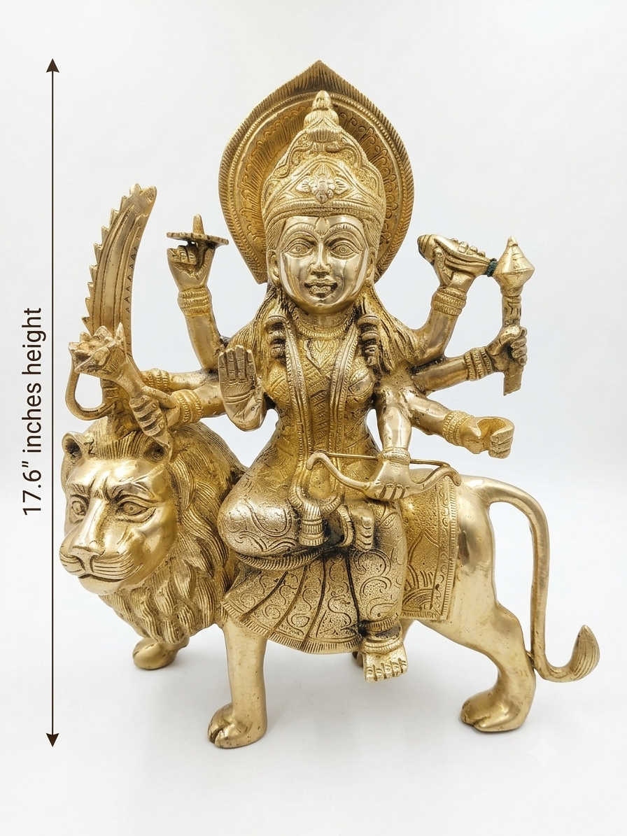 Brass Durga Mata Statue